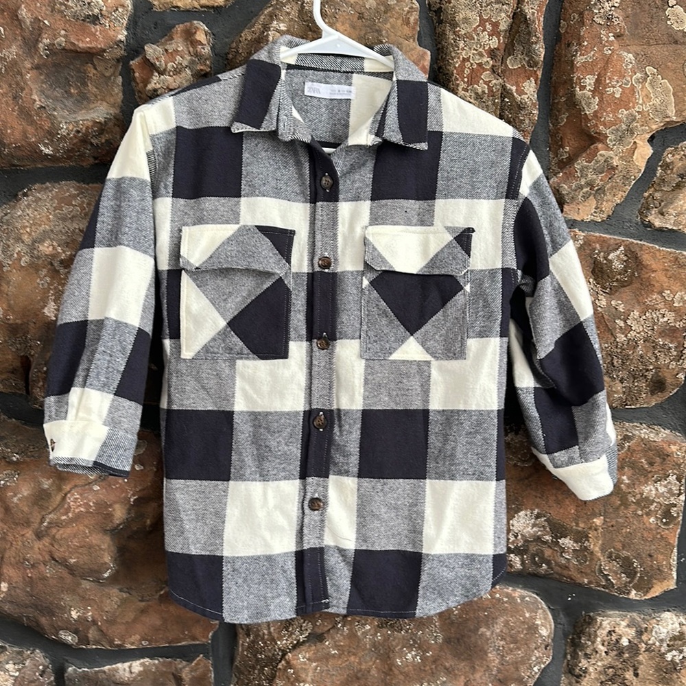 Girls Zara flannel 8